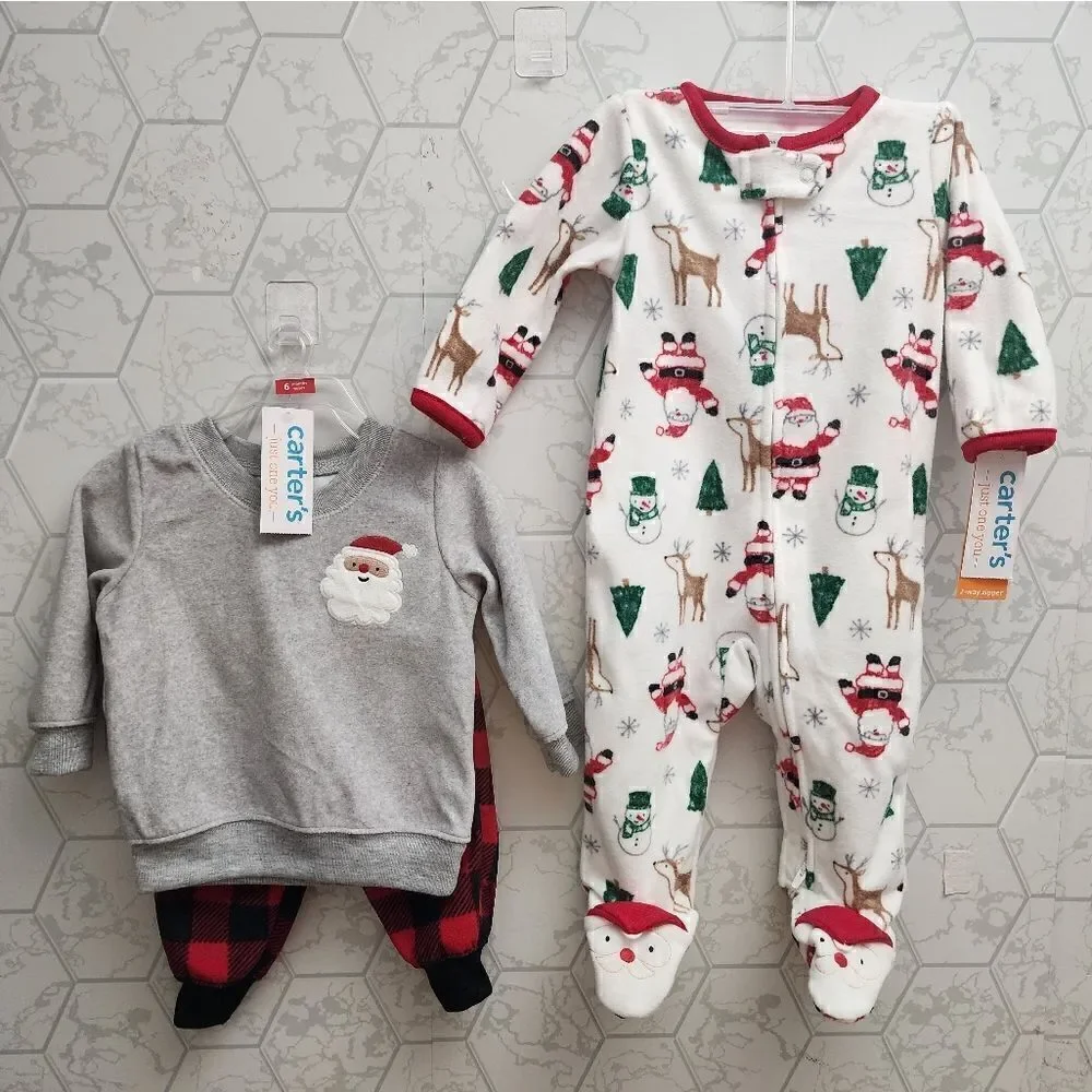 Nwt Boy's Christmas Clothes Bundle, By Carter's,  Size 6 months